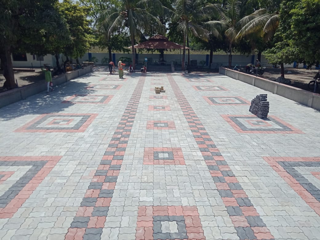 zigzag paver block design